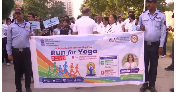 AIIA Hosts Run for Yoga Ahead of International Yoga Day
