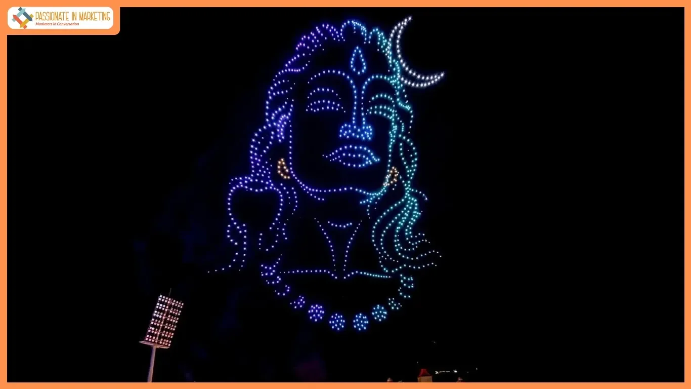 Drone Light Show Enhances India-Afghanistan Match Experience