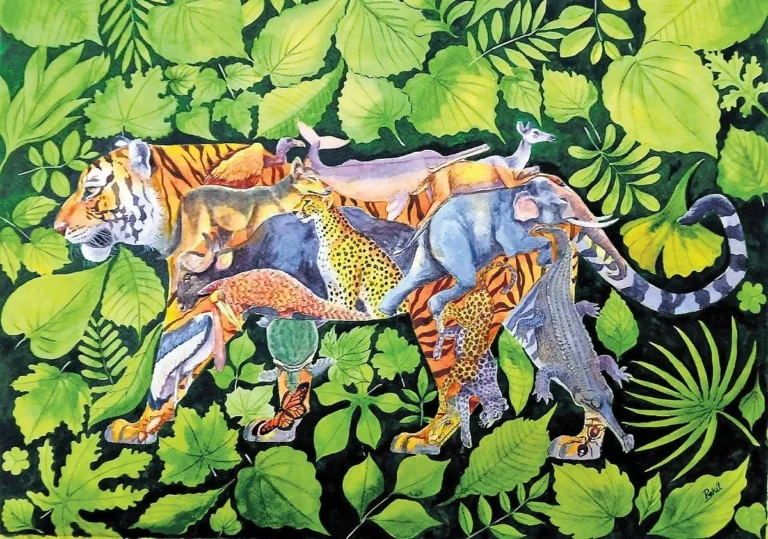 MP Forest Guard Rohit Shukla Reaches Rashtrapati Bhawan Through Wildlife Art