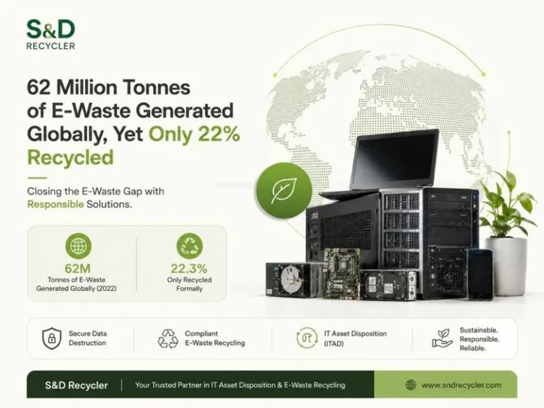 Global E-Waste Reaches 62 Million Tonnes as Recycling Gap Widens