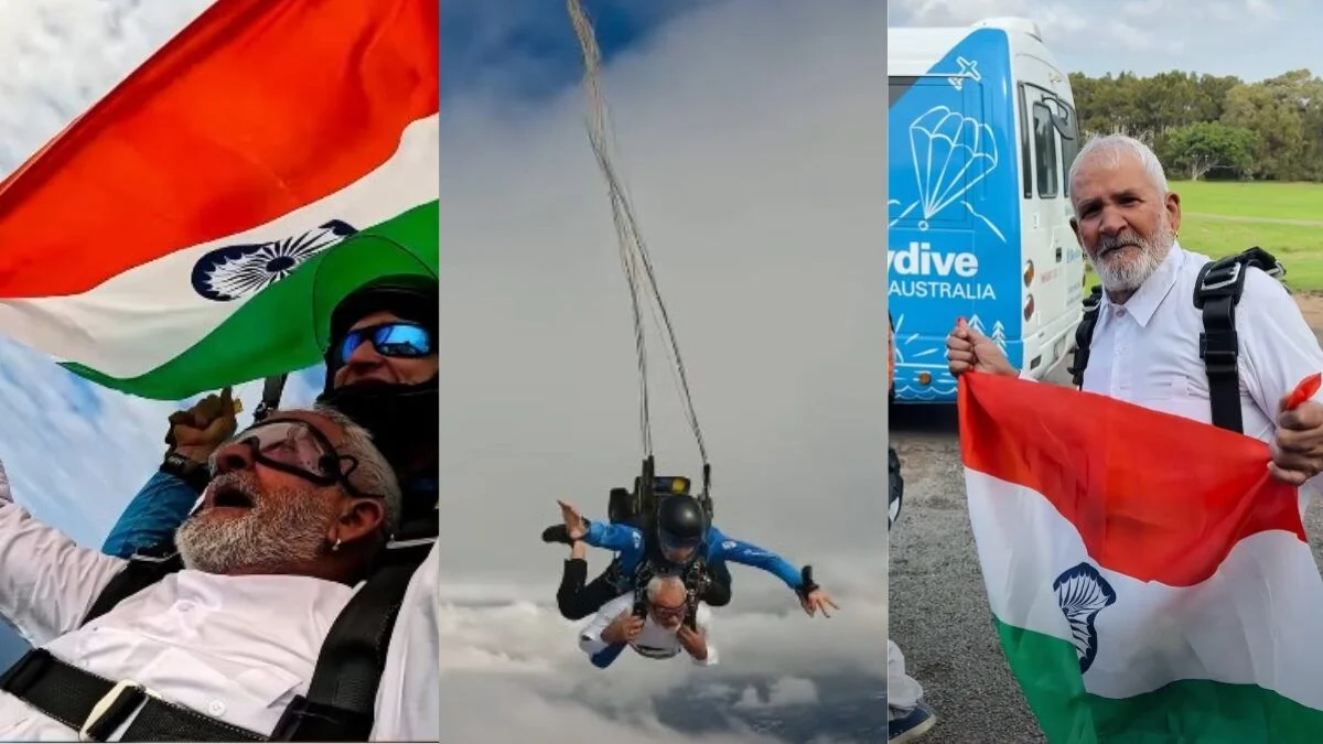 Haryana Elder Skydives From 18,000 Feet In Australia