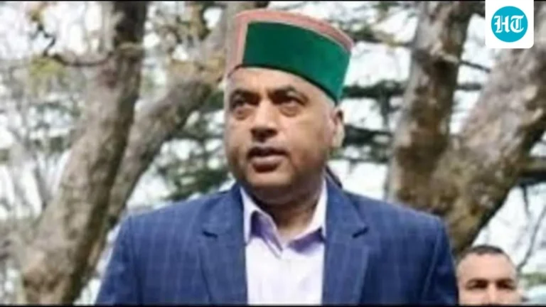 Jai Ram Thakur Accuses Congress of Manipulating Himachal Local Elections