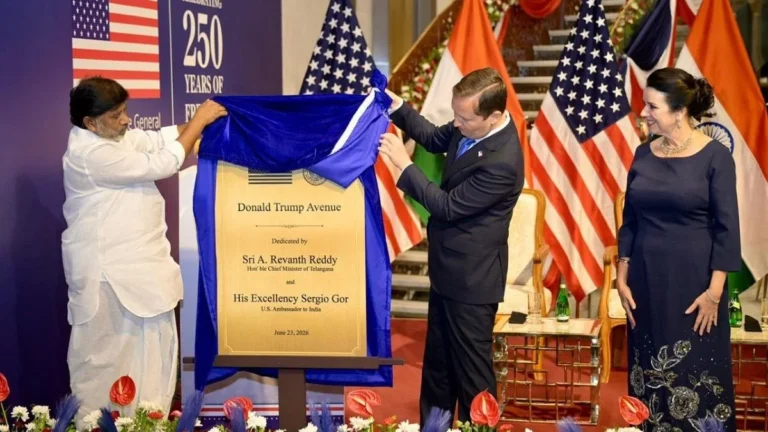 Hyderabad Renames Major Road Donald Trump Avenue Near US Consulate
