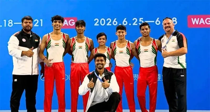 India Wins Historic Junior Men Artistic Gymnastics Bronze