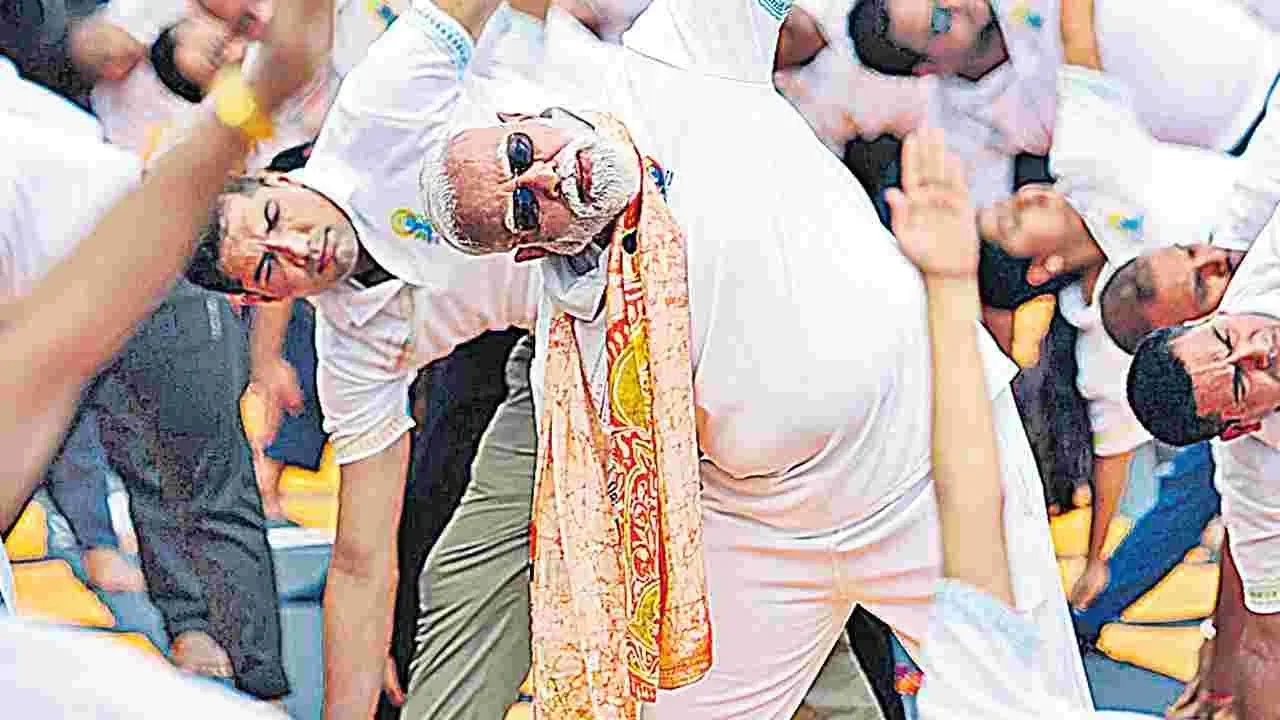 PM Modi Advocating Yoga for World Peace on International Yoga Day