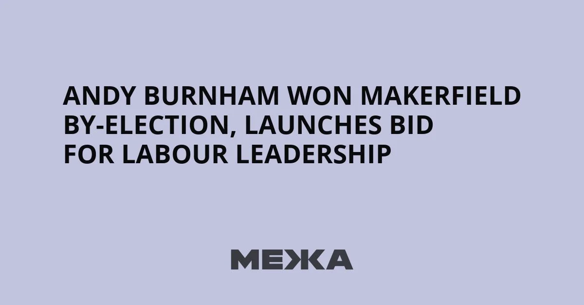 Keir Starmer Resigns Amid Andy Burnham Parliamentary Return