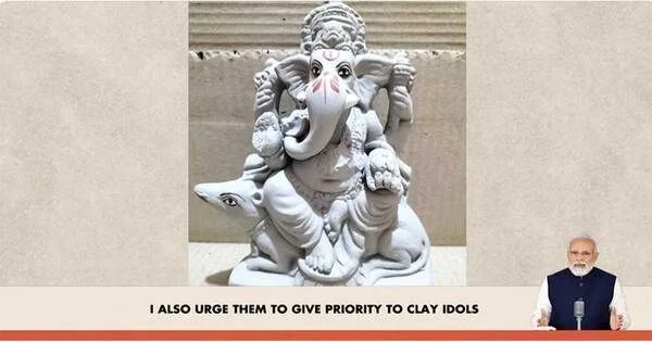 Prime Minister Modi Urges Clay Idols, Marks Self-Reliance Milestones