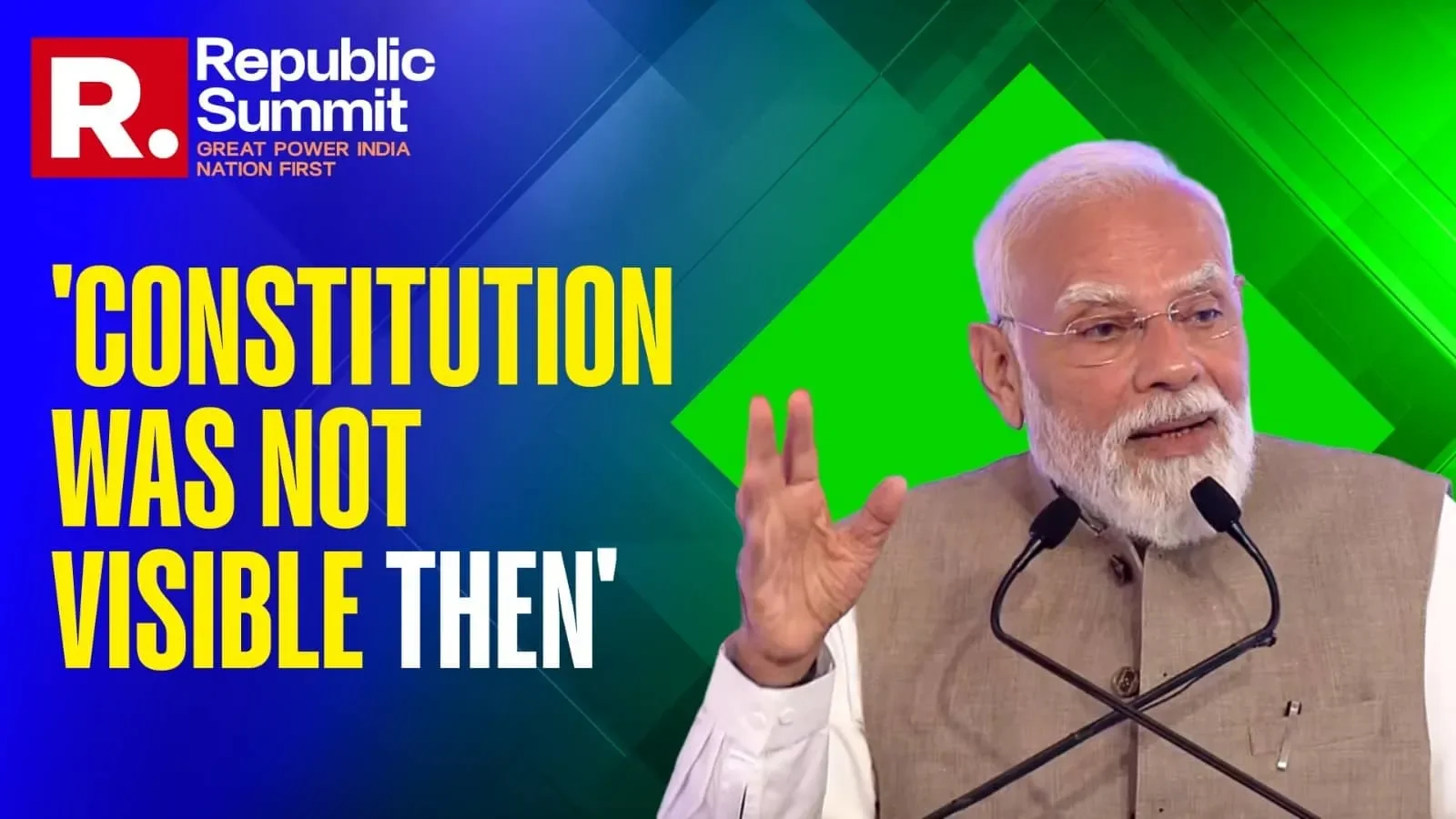 PM Modi Critiques Congress Constitution Stunt at Republic Summit