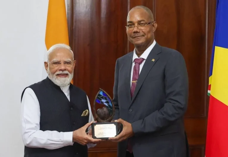 PM Modi Receives Seychelles Highest Environmental Honor