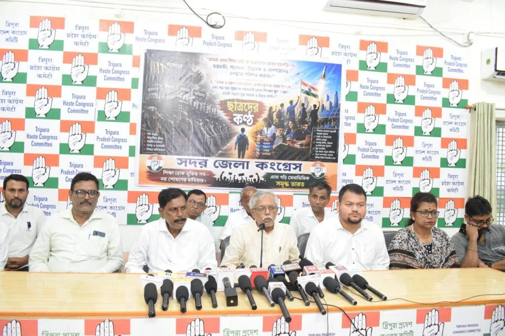 Tripura Congress Attacks Modi Government Over Exam Scandals and Unemployment