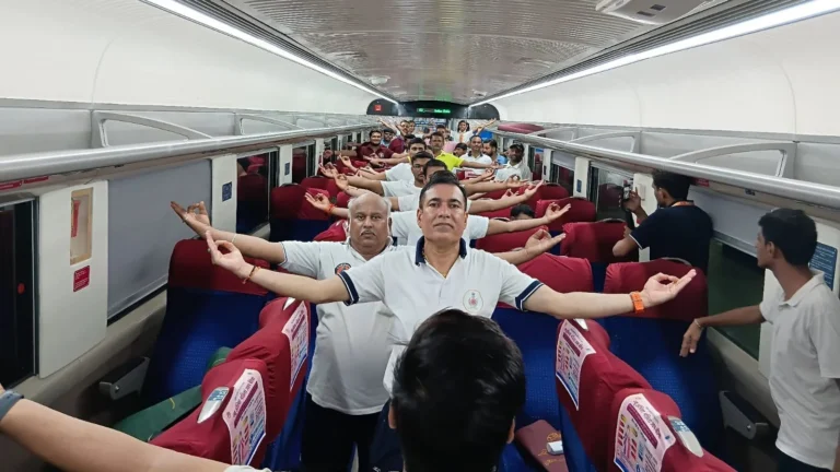 Vande Bharat Trains to Host Yoga Sessions in Gujarat