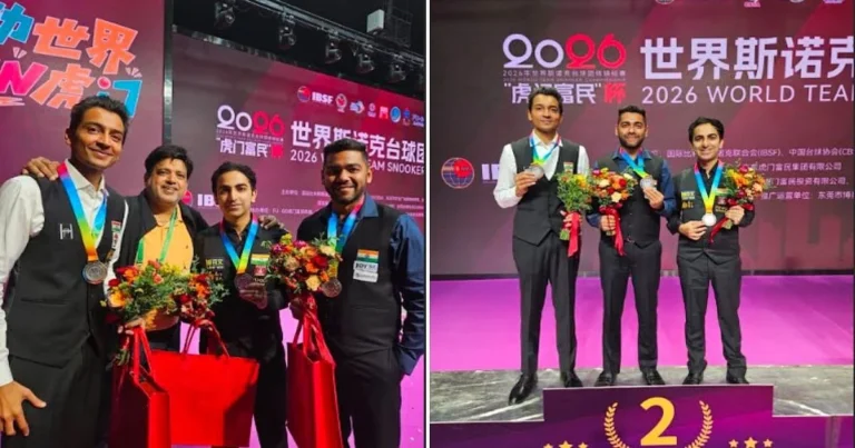 India Secures Silver in World Team Snooker Championship