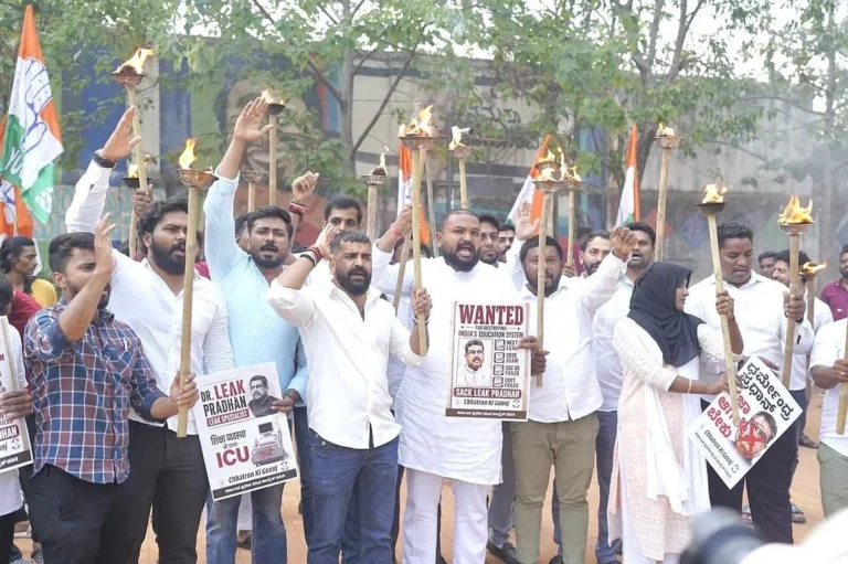 Youth Congress Demands Dharmendra Pradhan Resignation Over NEET Scam