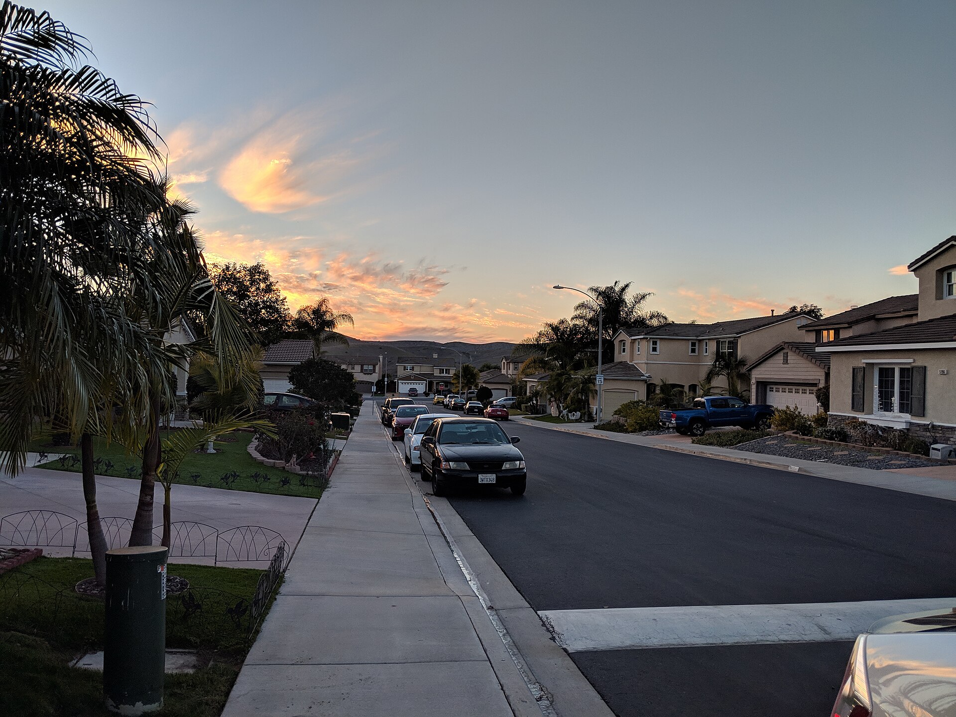 California suburban street at sunset: Prop. 37: $25B Bond for Homebuyer Loans Explained