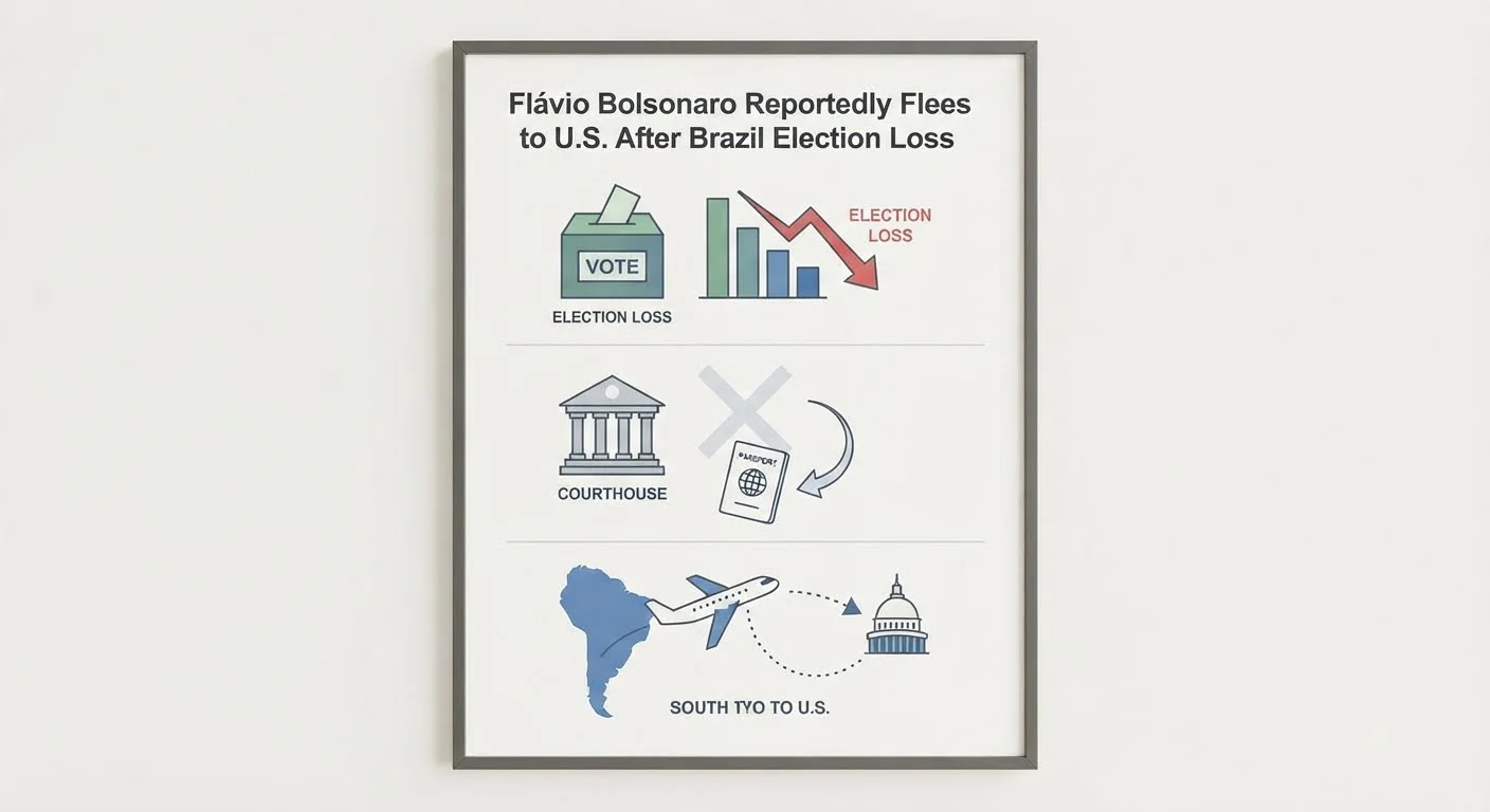 Flávio Bolsonaro Flees Brazil for US After Election Defeat