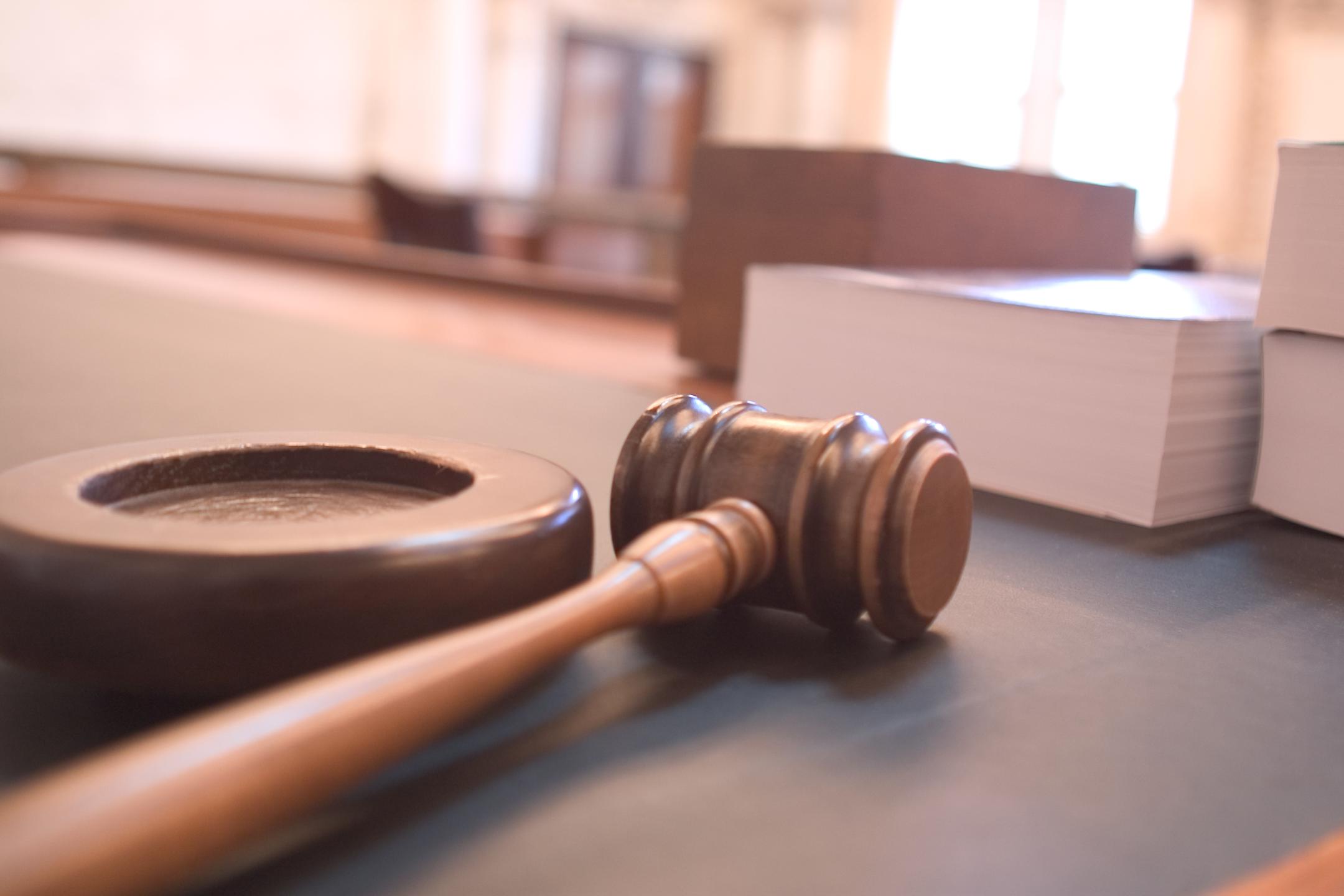 Judge's gavel on a courtroom desk (illustrative file photo)