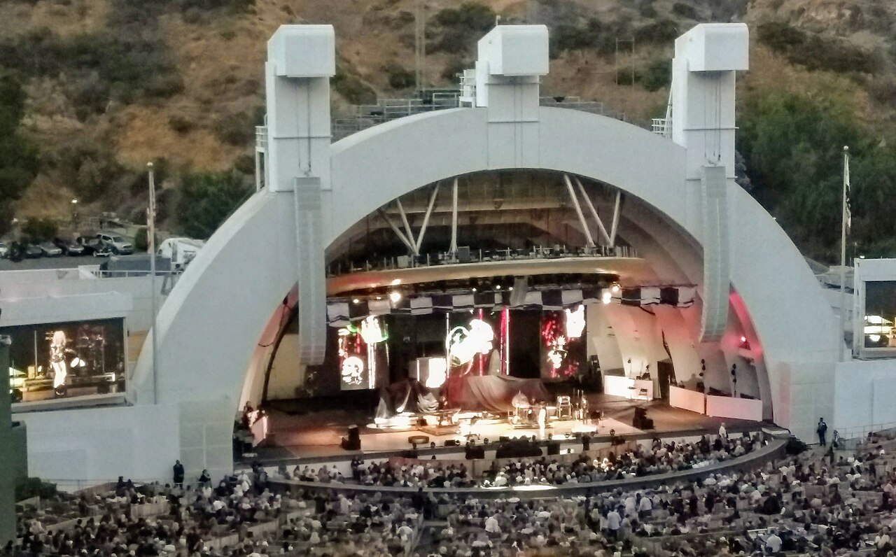 The Hollywood Bowl at sunset