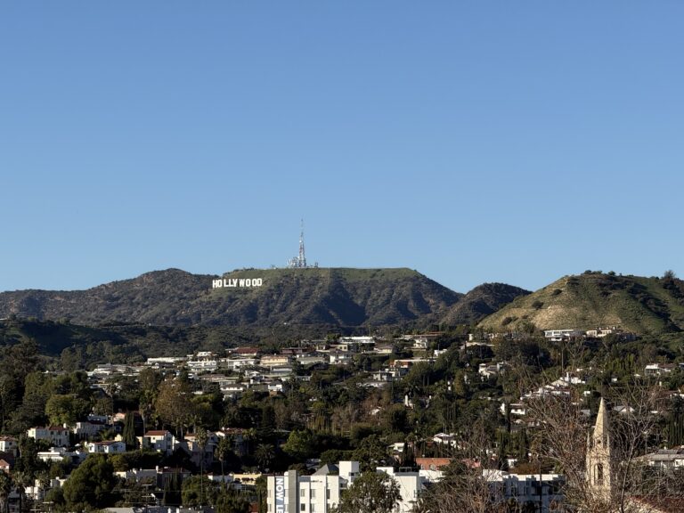 View of the Hollywood Hills from Barnsdall Park (illustrative file photo)