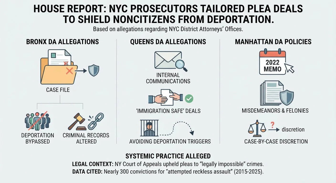 House Report Accuses NYC Prosecutors of Shielding Migrants From Deportation
