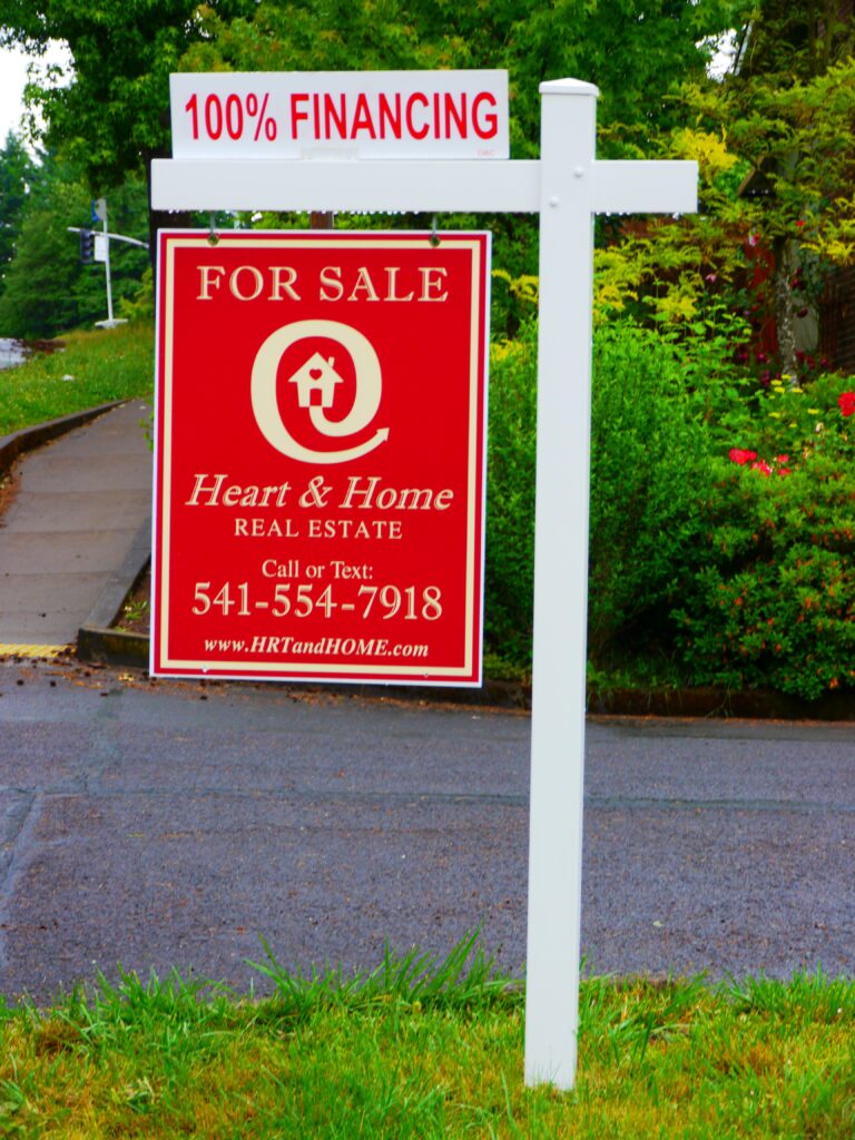 A house for sale sign (file photo)