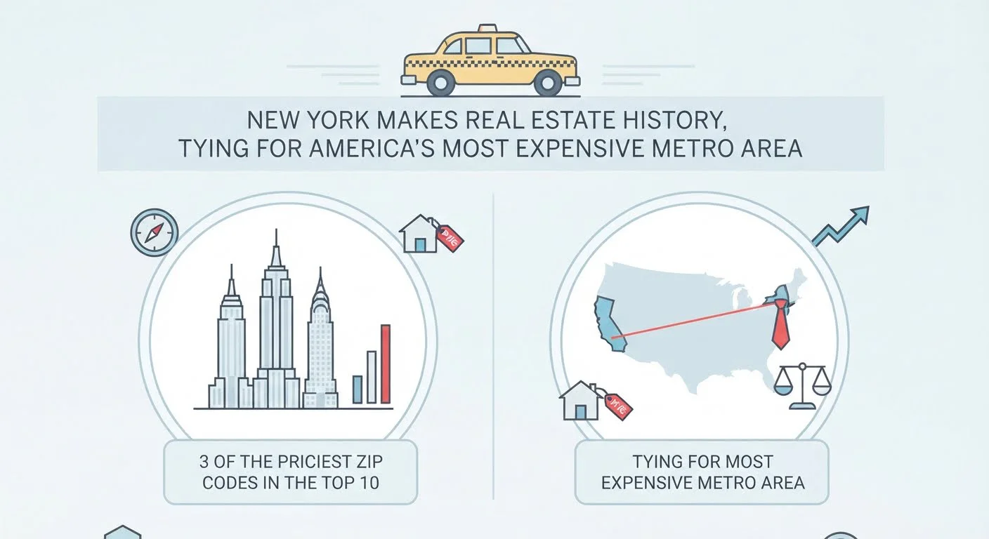 New York Ties Bay Area With 31 of America's Priciest ZIP Codes