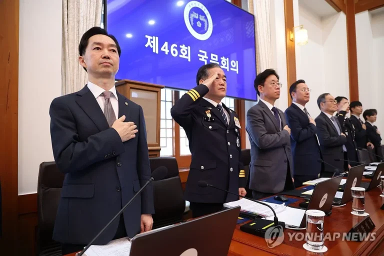 South Korean President Lee Jae-myung speaking during a Cabinet meeting at Cheong Wa Dae in Seoul on October 27, 2026