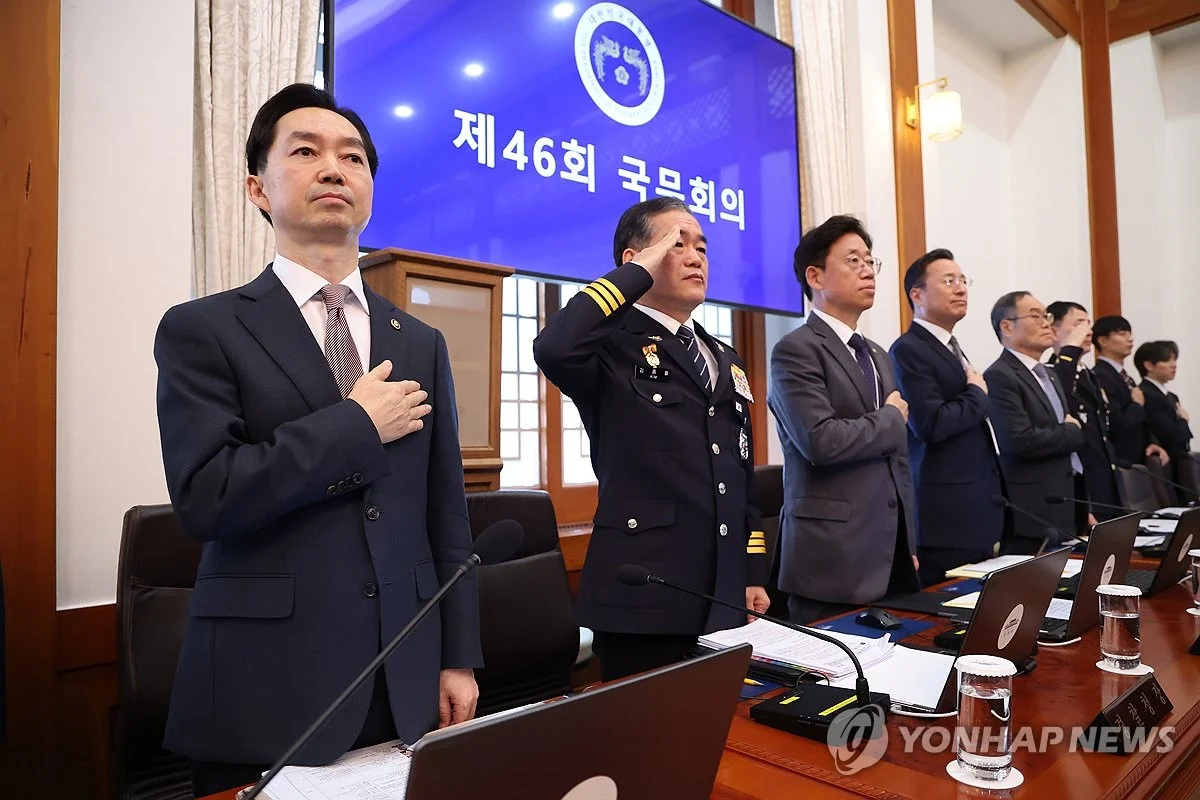 South Korean President Lee Jae-myung speaking during a Cabinet meeting at Cheong Wa Dae in Seoul on October 27, 2026