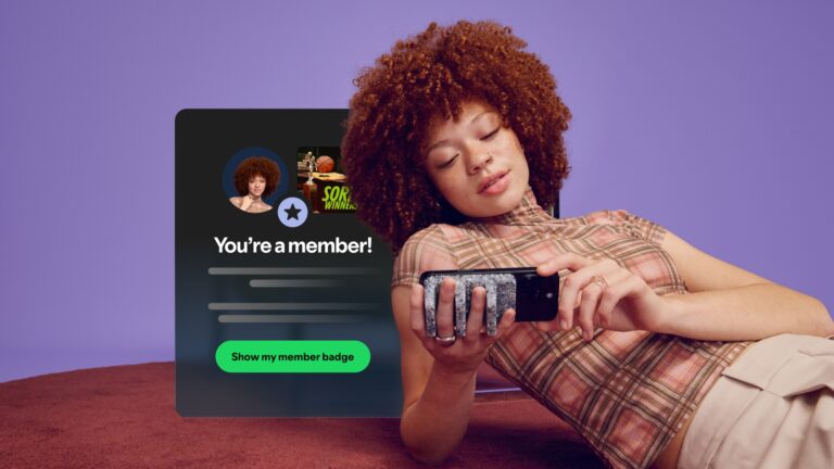 Spotify podcast memberships interface on mobile and tablet devices (Spotify paid podcast memberships, Spotify Launches Paid