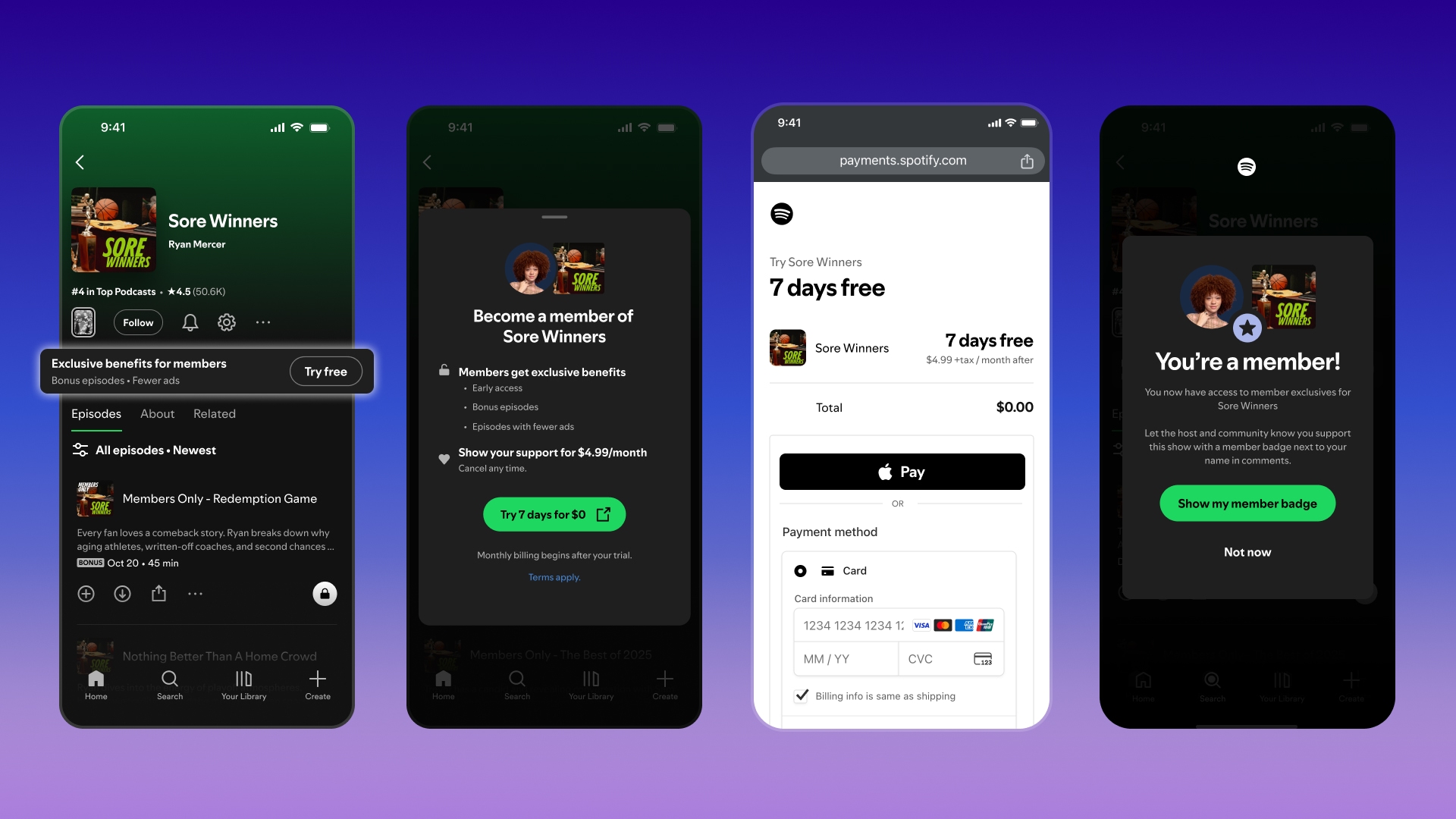 Editorial supporting detail photograph for Spotify Launches Paid Podcast Memberships with 90 Percent Creator Revenue Share Across 34 Global Markets